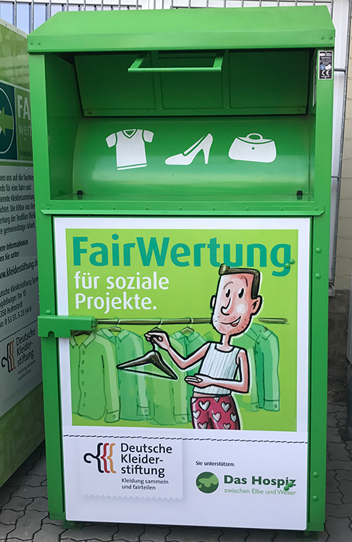 FairWertung: Used clothing collection with guaranteed social benefits: Fairwertung and its members are 100% non-profit.