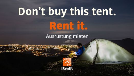 Outdoor-Ausrüstung mieten statt kaufen - jetzt auch online