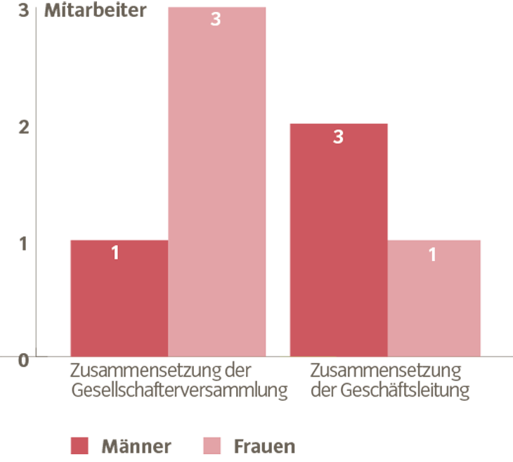 Zusammensetzung der Mitarbeiter