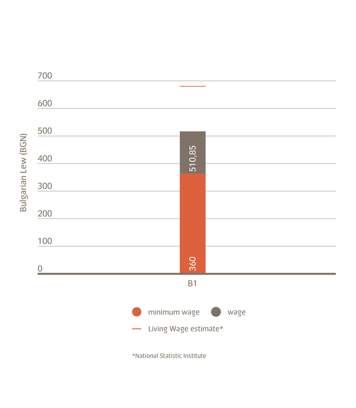 Bulgaria Wage Graph
