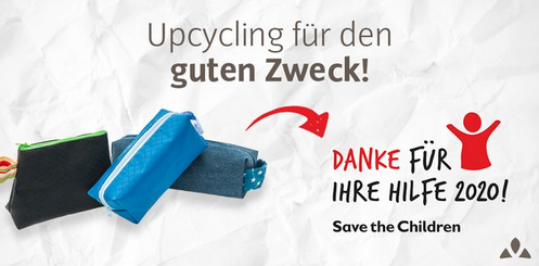 Upcycling für den guten Zweck. VAUDE und Save the Children
