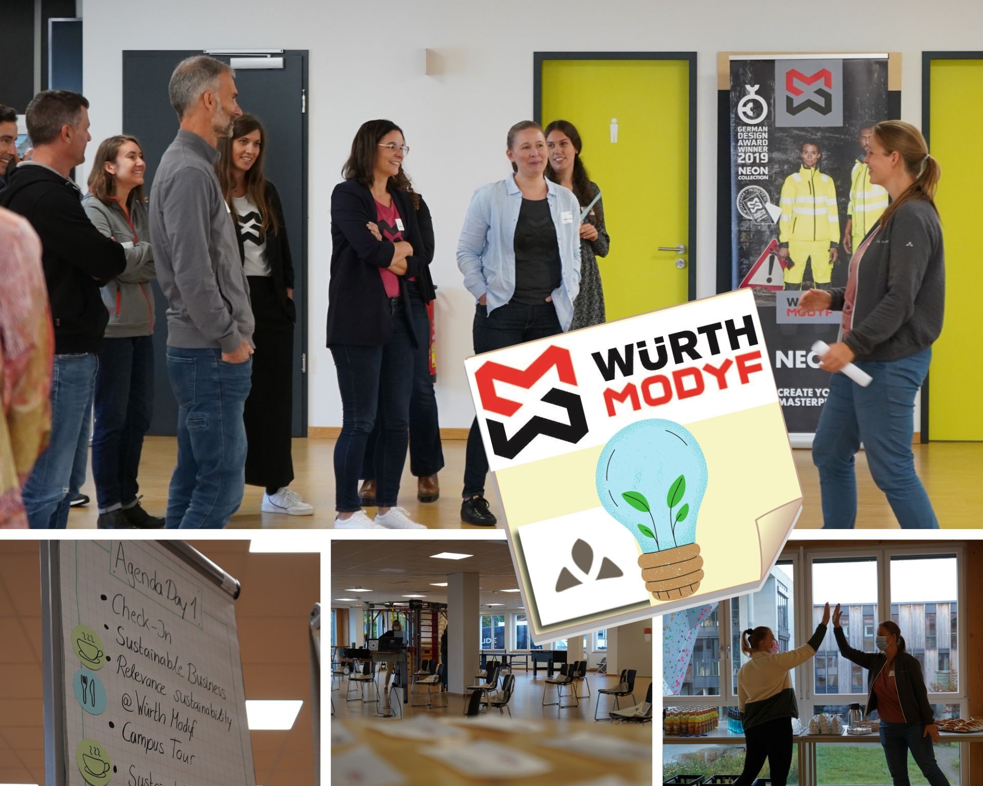 Impressionen vom Nachhaltigkeits-Workshop mit dem Management Board der Würth MODYF Gruppe