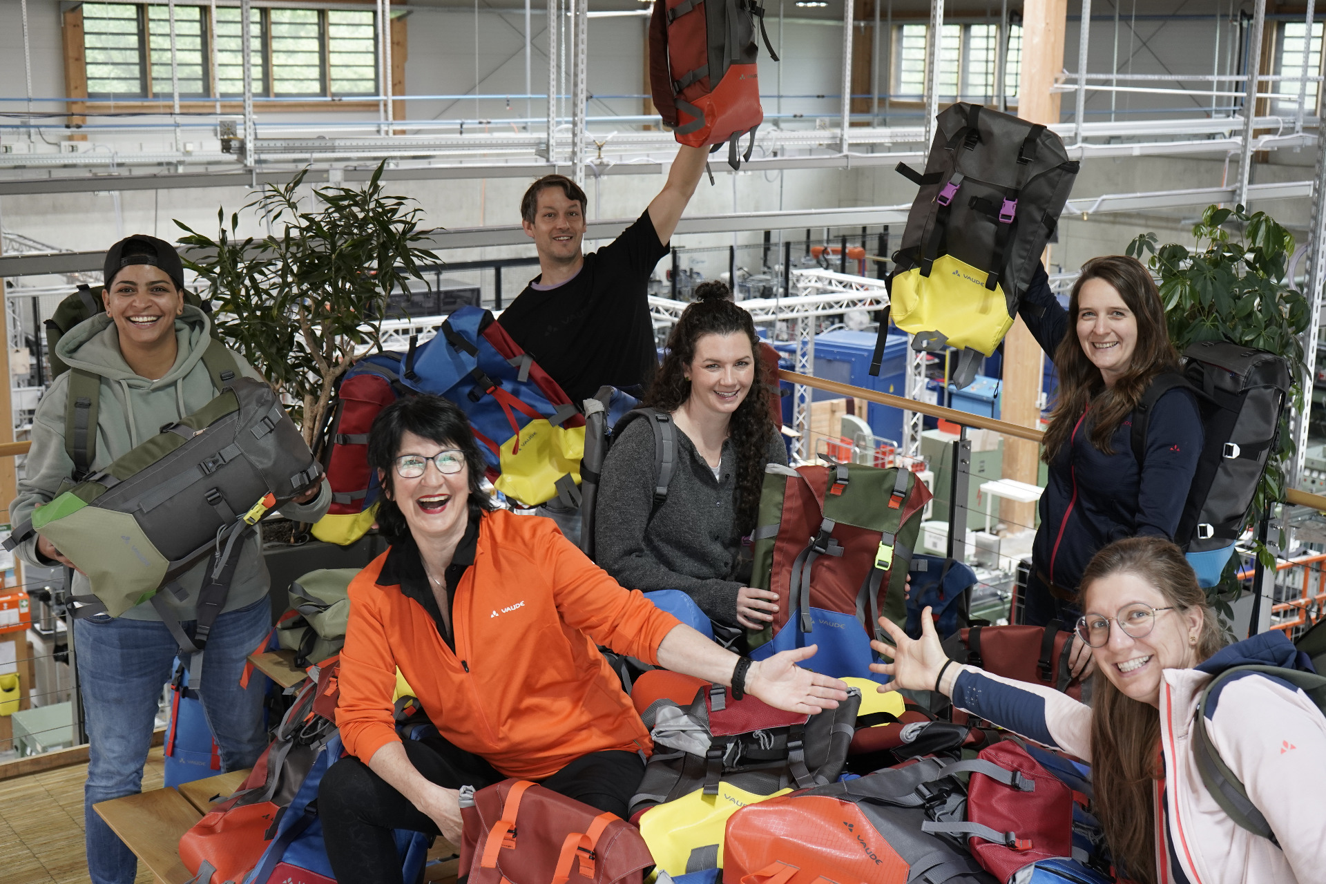 Das VAUDE Upcycling Team